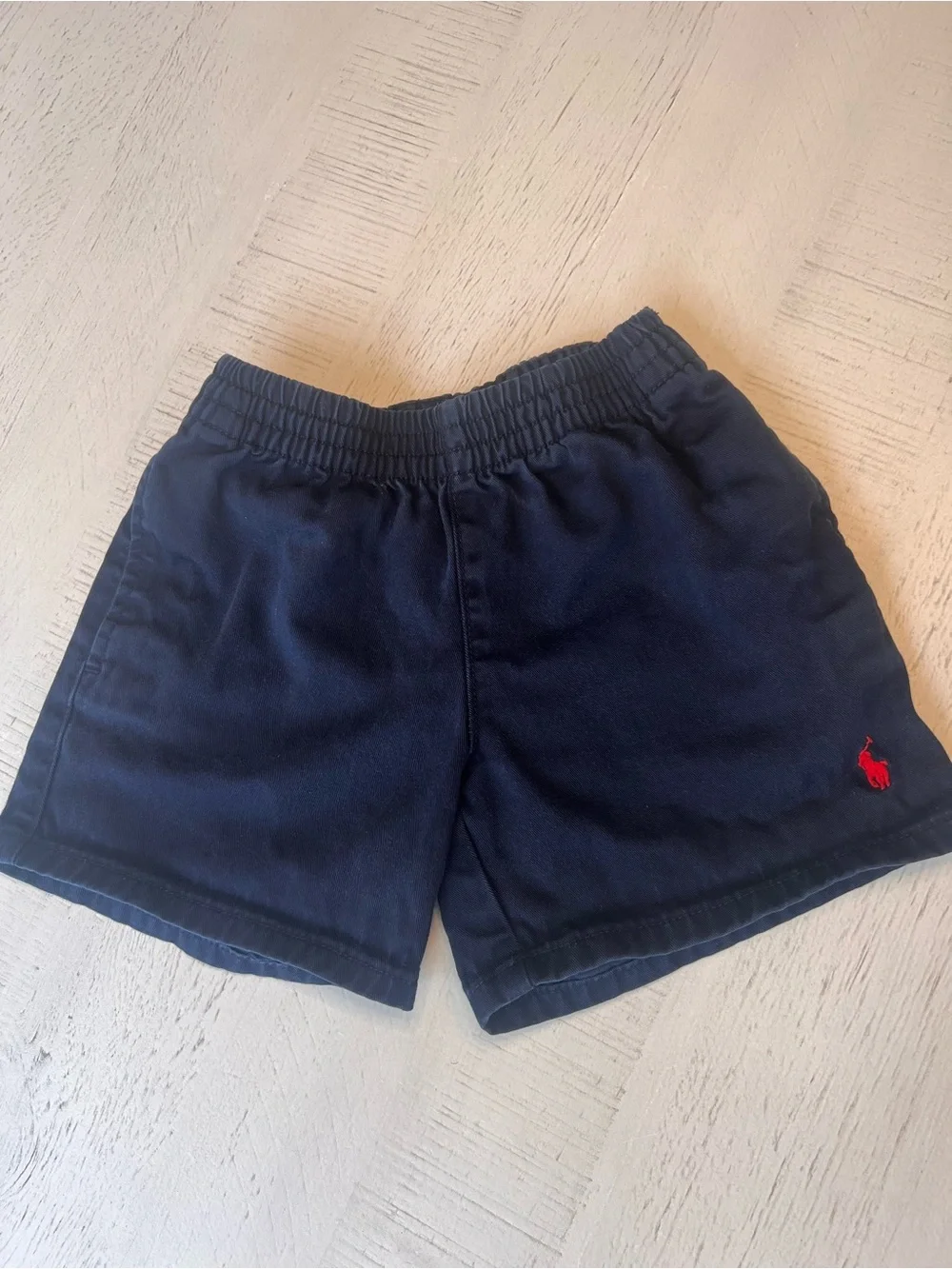 Polo Ralph Lauren Navy Shorts with Red Polo Pony